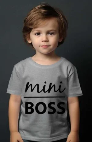 T-shirt Garçon – Mini Boss – Gris