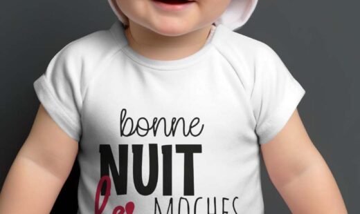 Body Bébé – bonne nuit – Blanc