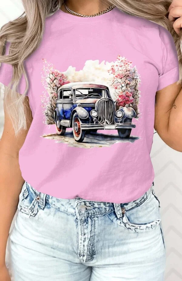 T-shirt Femme en Gros | Old car vintage