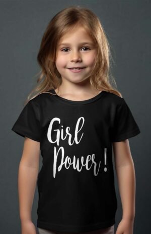 T-shirt – GIRL POWR – Noir