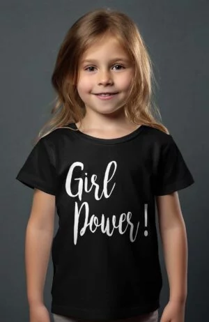 T-shirt – GIRL POWR – Noir
