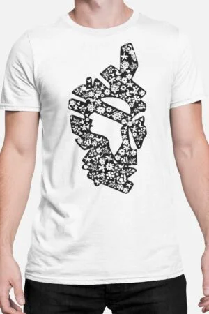 T-shirt Homme – corse Flower – Blanc