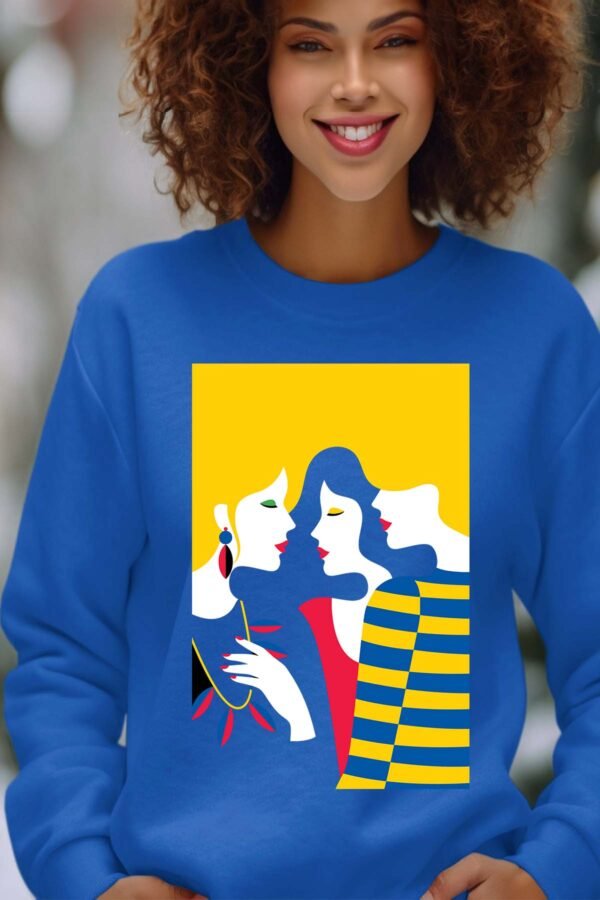 Sweat Col Rond Femme en Gros | 3 girls Pa2