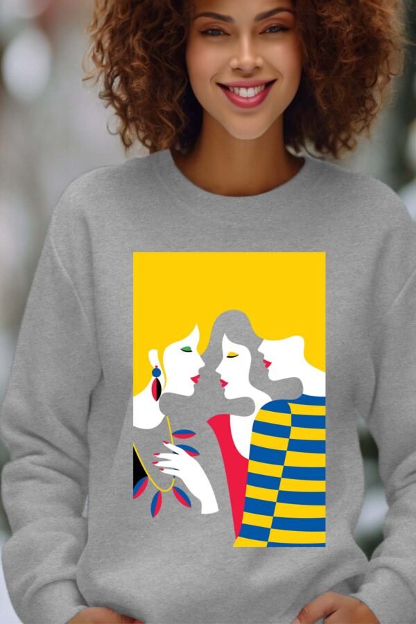 Sweat Col Rond Femme en Gros | 3 girls Pa2