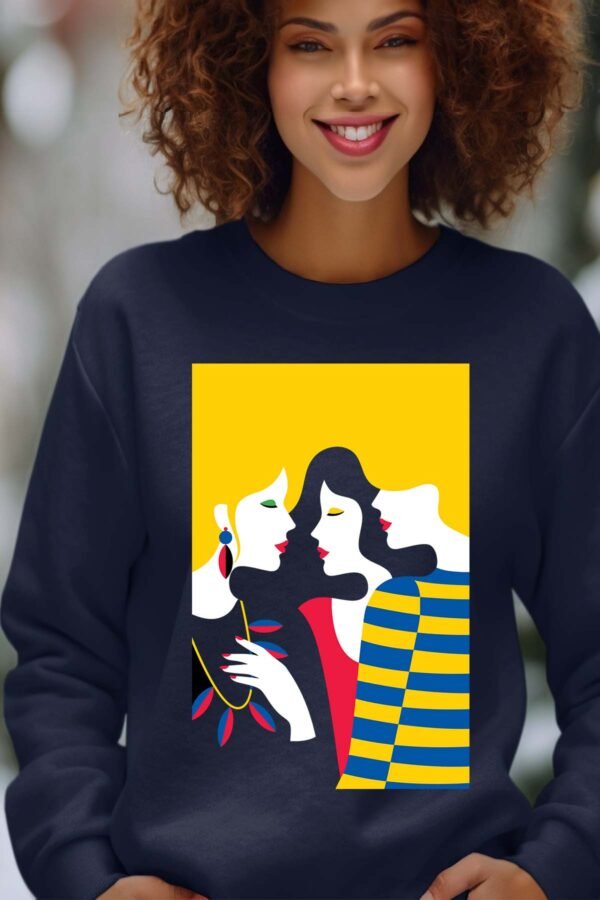 Sweat Col Rond Femme en Gros | 3 girls Pa2