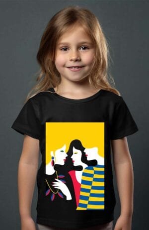 T-shirt Fille en Gros | 3 girls Pa2
