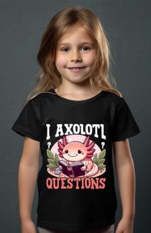 T-shirt Fille en Gros | Axolotl read