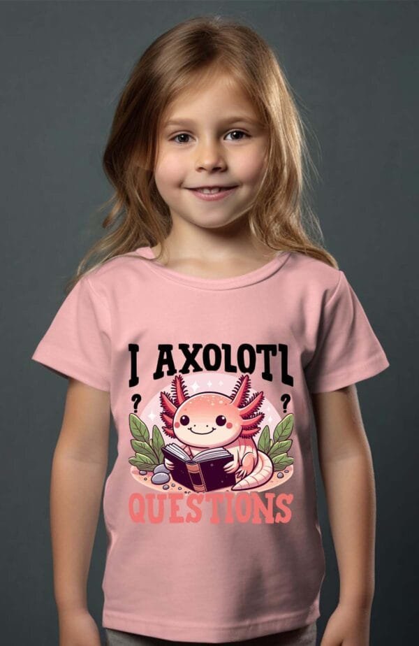T-shirt Fille en Gros | Axolotl read