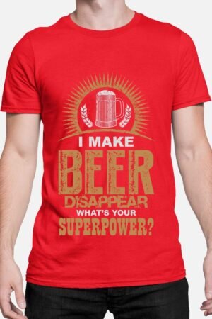BEER-Disappear-Tshirt-Homme-Rouge-1