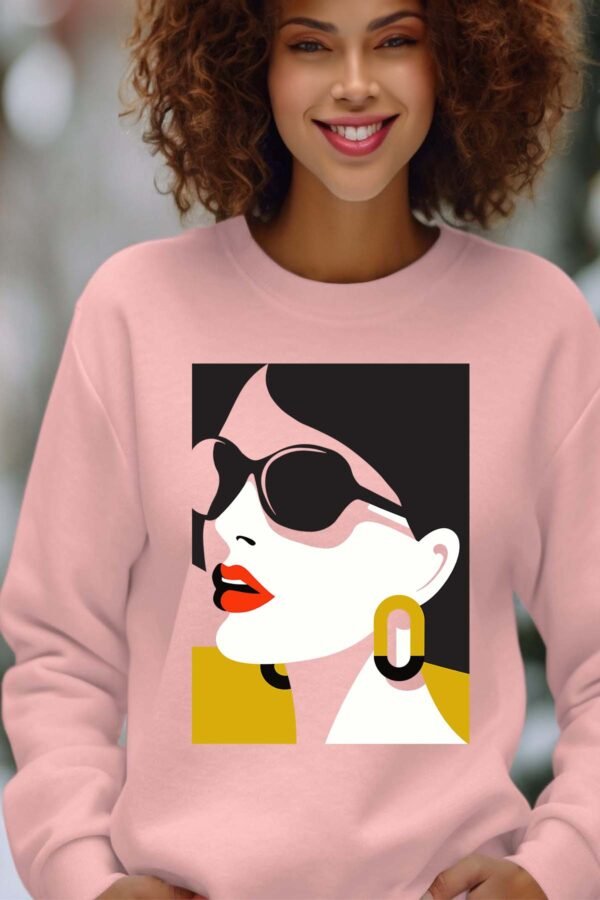 Sweat Col Rond Femme en Gros | Blue face V25