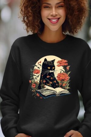 CAT BOOK - Sweat Col Rond  Femme