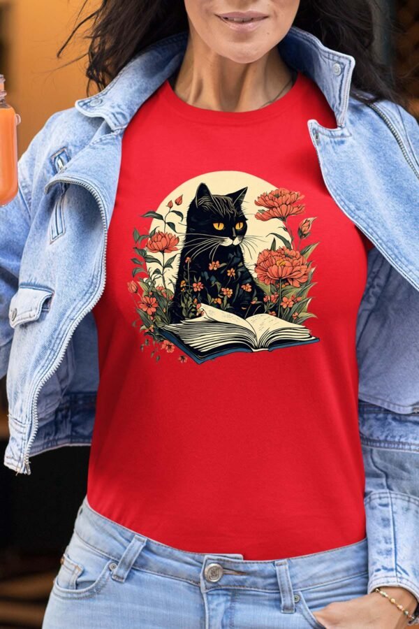 CAT BOOK - Tshirt Femme