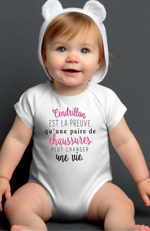 Cendrillon chaussure- Body
Bébé Fille