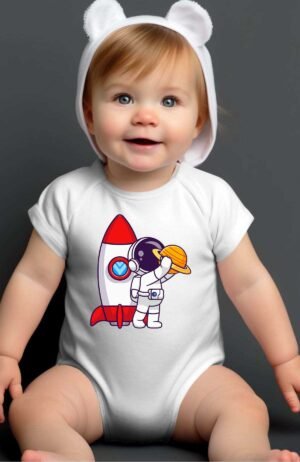 Decollage fusée - Body Bébé Garçon