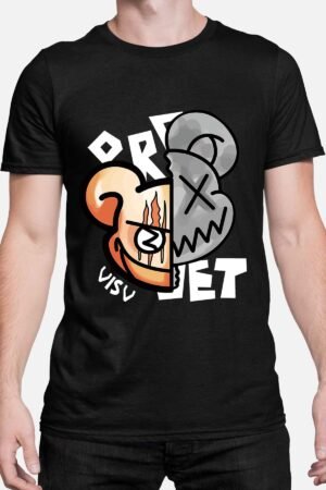 Deux tête ours – Tshirt Homme – Noir