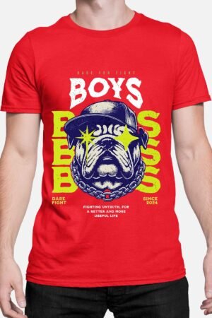 Dog boy – Tshirt Homme – Rouge