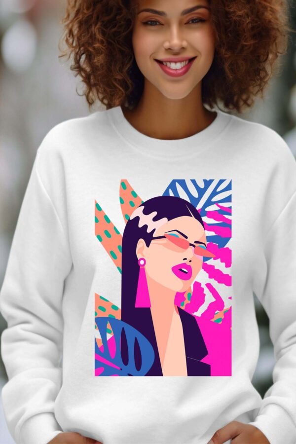 Sweat Col Rond Femme en Gros | Fam tropifleur