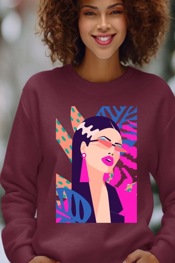 Sweat Col Rond Femme en Gros | Fam tropifleur