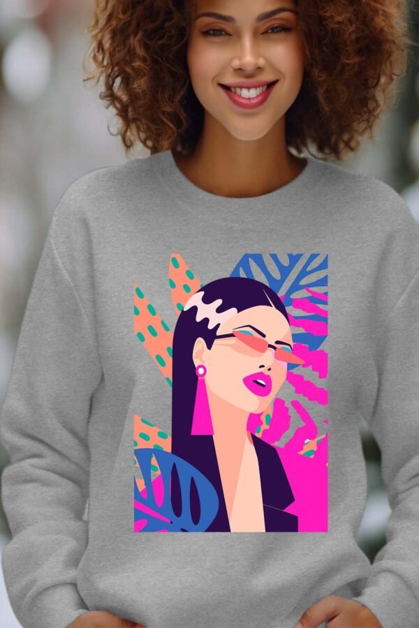 Sweat Col Rond Femme en Gros | Fam tropifleur