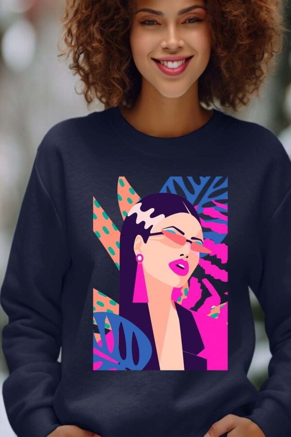Sweat Col Rond Femme en Gros | Fam tropifleur