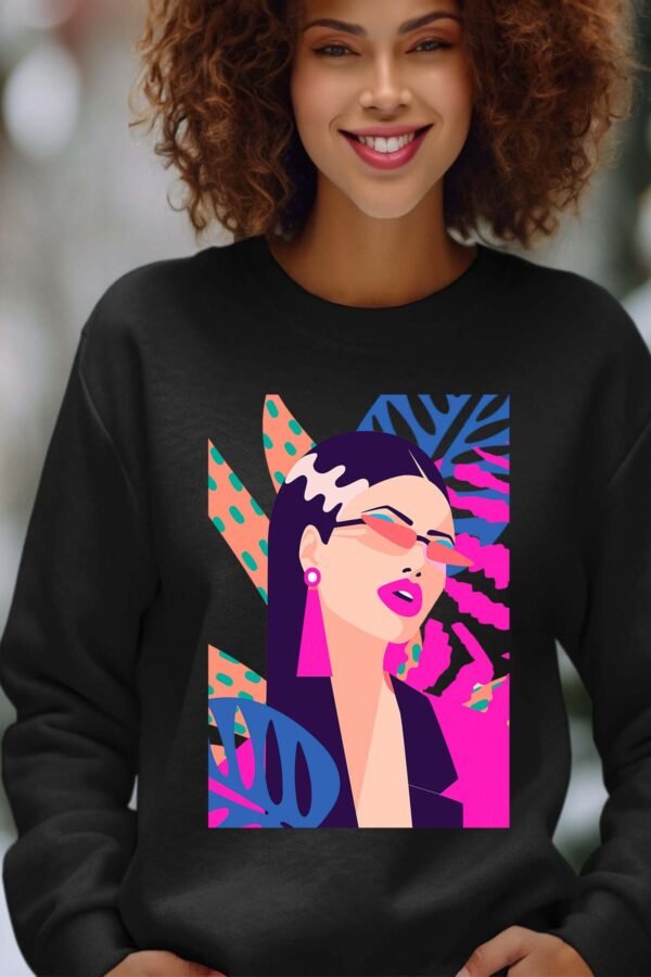 Sweat Col Rond Femme en Gros | Fam tropifleur