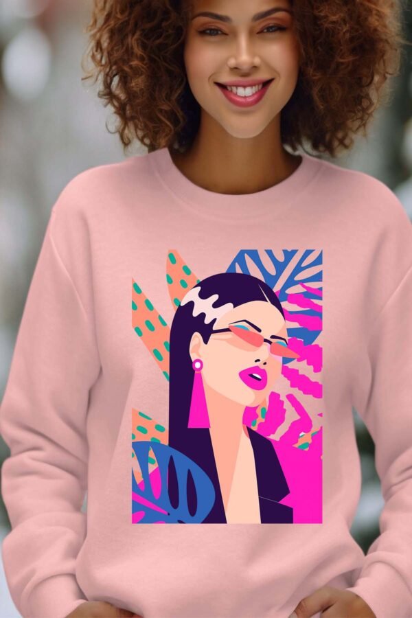 Sweat Col Rond Femme en Gros | Fam tropifleur