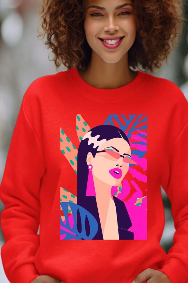 Sweat Col Rond Femme en Gros | Fam tropifleur