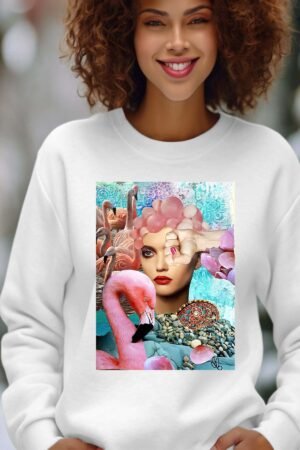 Sweat Col Rond Femme en Gros | Flamingo