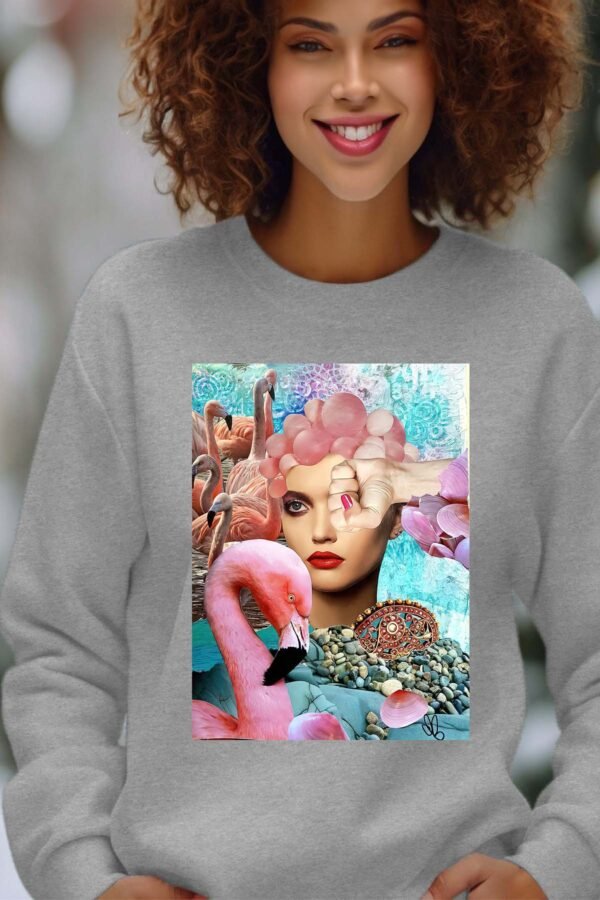 Sweat Col Rond Femme en Gros | Flamingo