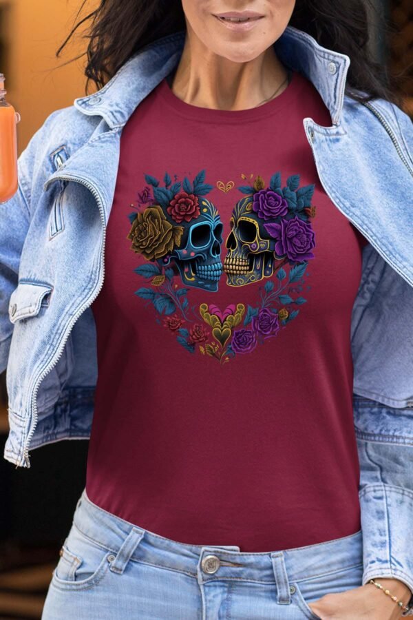 Heart Skeleton - Tshirt Femme