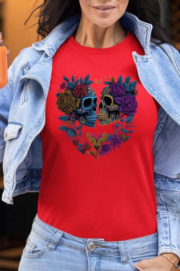 Heart Skeleton - Tshirt Femme