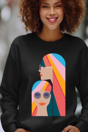 Sweat Col Rond Femme en Gros | Profil face