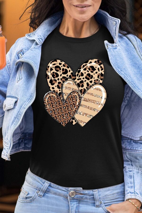 Three coeurs leo - Tshirt Femme