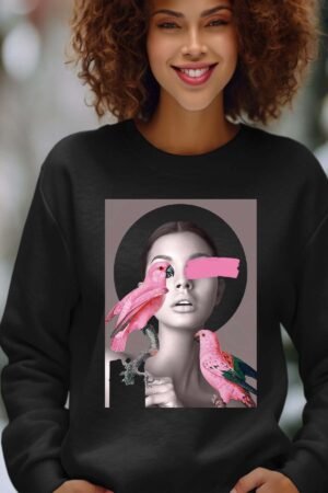 Sweat Col Rond Femme en Gros | Yellow girl 2Pa