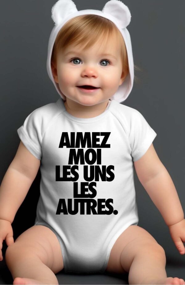 aimez moi - Body Bébé Garçon