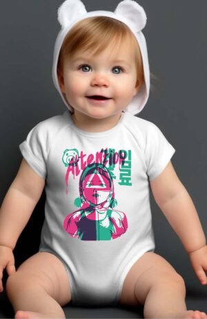 attention squid -  Bodysuit Baby Girl