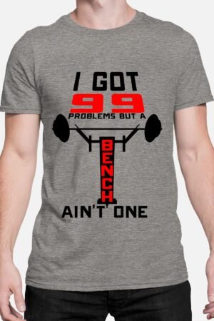 benchpress – Tshirt Homme – Gris