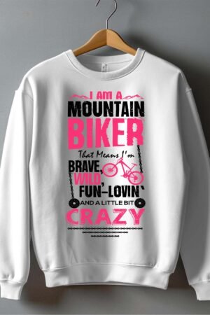 biker mountain wild - Sweat  Col Rond Homme