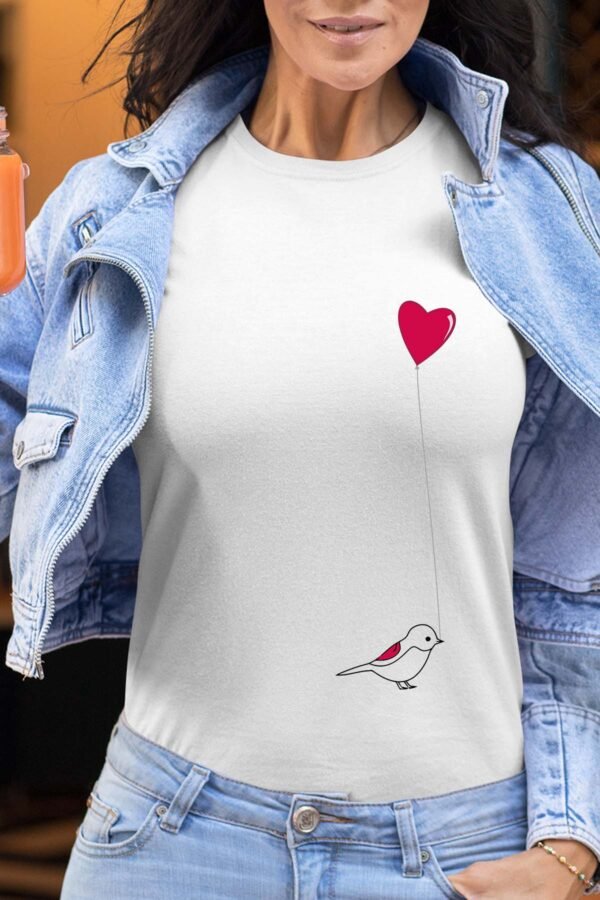 bird heart - Tshirt Femme