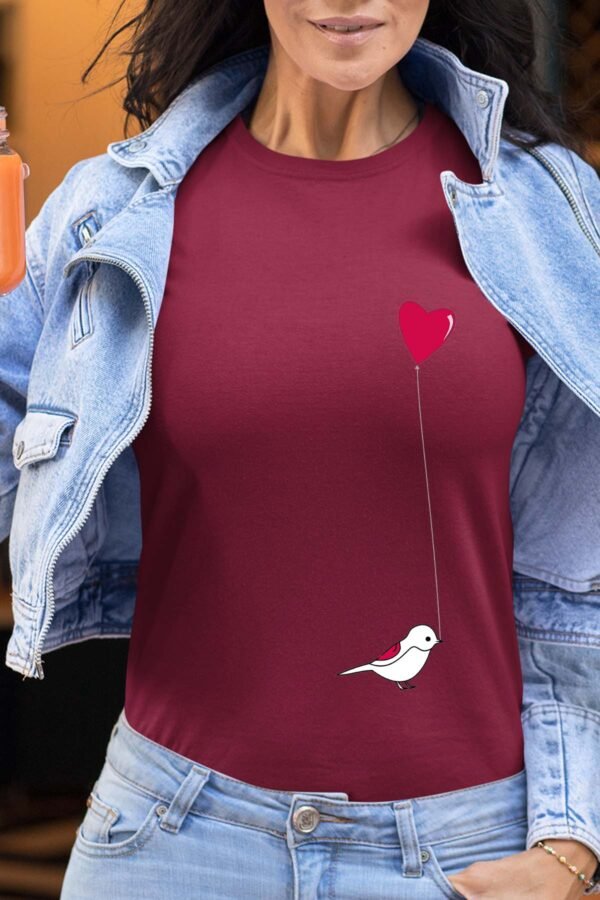 bird heart - Tshirt Femme