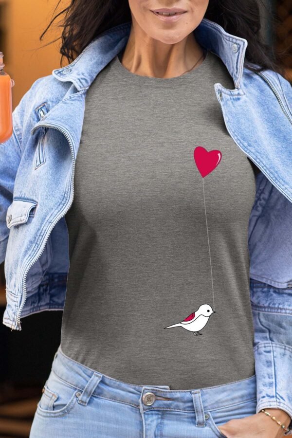 bird heart - Tshirt Femme