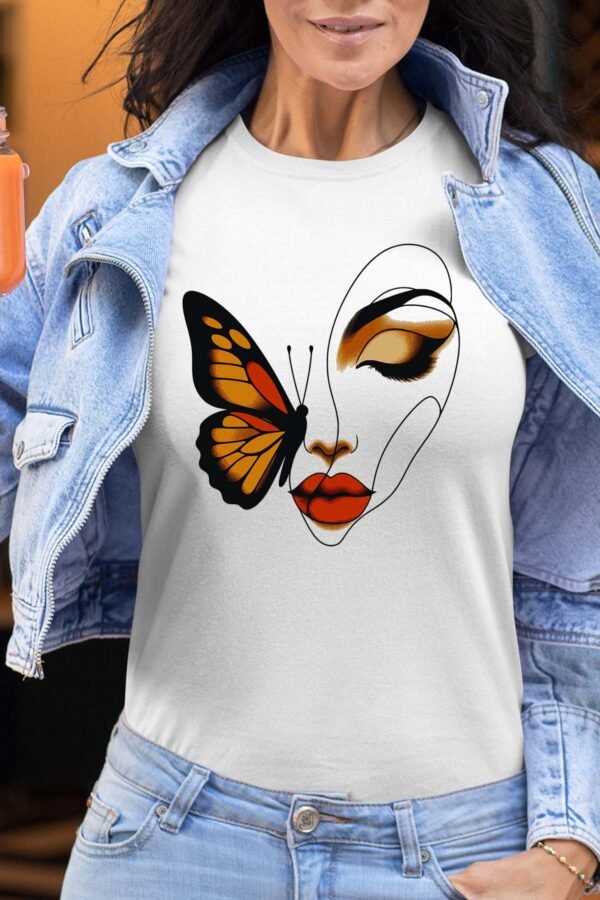 butterfly face - Tshirt Femme