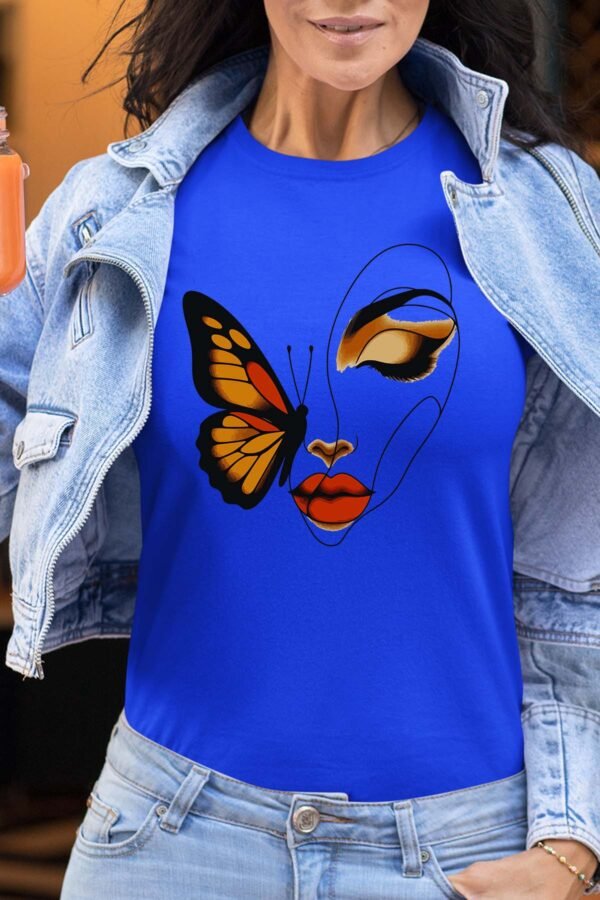 butterfly face - Tshirt Femme