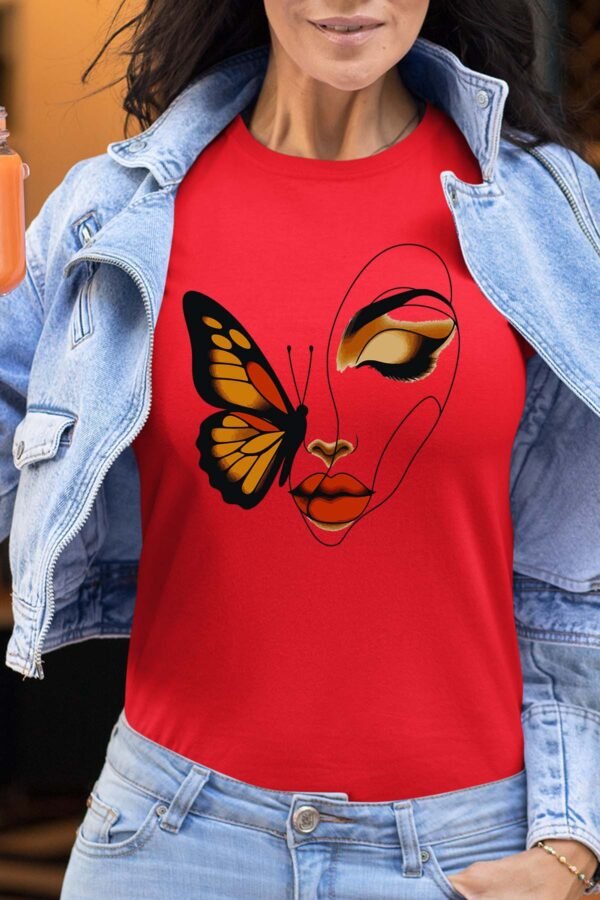 butterfly face - Tshirt Femme