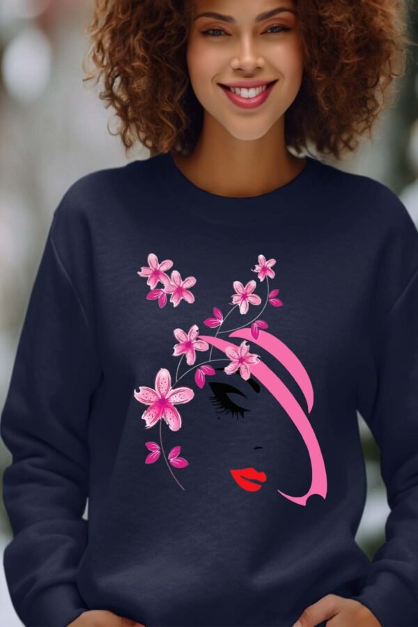 Sweat Col Rond Femme en Gros | chapeau rose