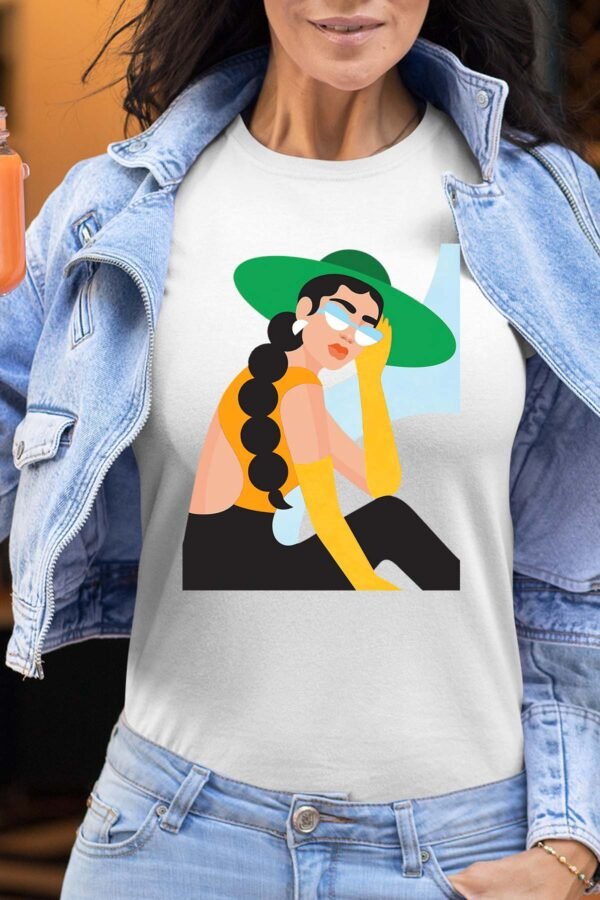 chapeau vert retouche - Tshirt Femme