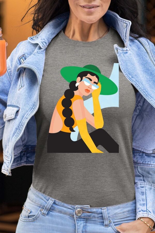 chapeau vert retouche - Tshirt Femme