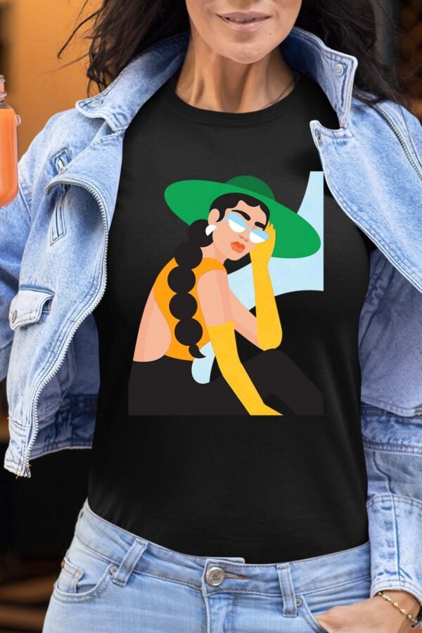 chapeau vert retouche - Tshirt Femme