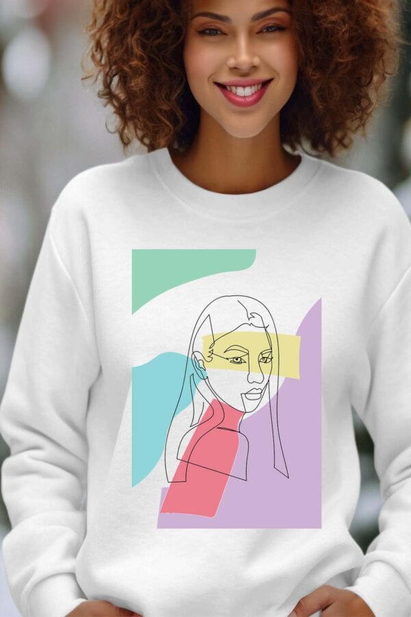 Sweat Col Rond Femme en Gros | color girl pat2