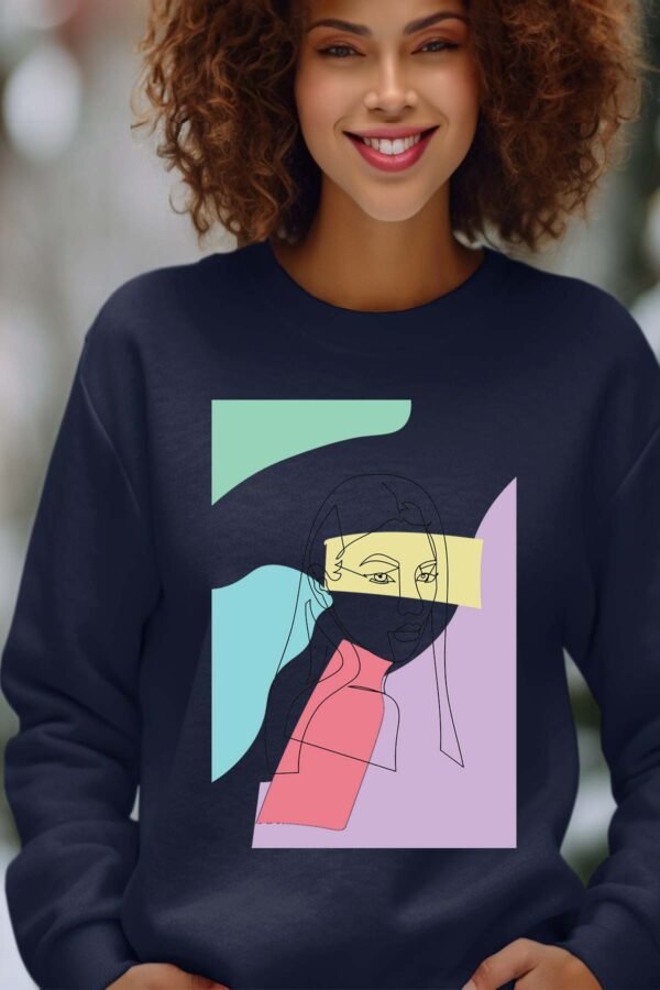 Sweat Col Rond Femme en Gros | color girl pat2